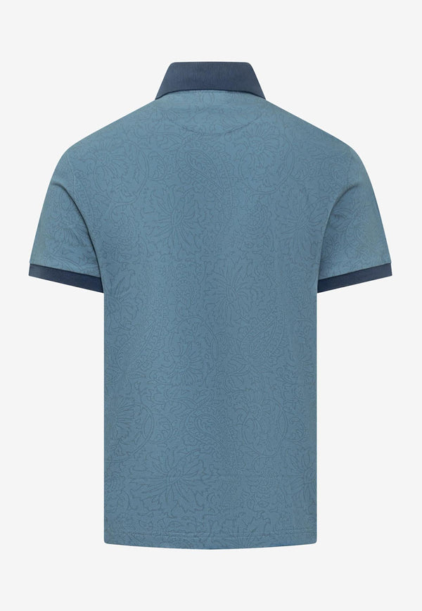 Etro Floral Polo T-shirt Blue 1Y800-9453 0251