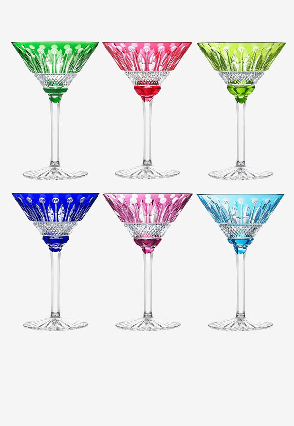 Saint Louis Tommy Cocktail Glasses - Set of 6 Multicolor TCGS6-multicolor