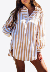 Les Canebiers Yellow Sauvageonne Long-Sleeved Shirt Dress Sauvageonne-Yellow