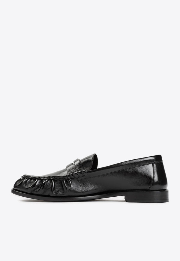 Penny Loafers in Shiny Creased Leather