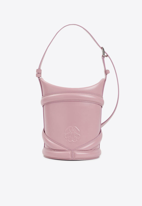 Small Curve Leather Bucket Bag