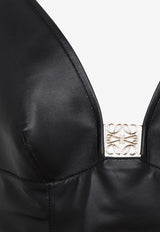 Anagram Midi Leather Dress