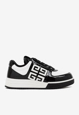 G4 Logo Low-Top Sneakers in Patent Calf Leather