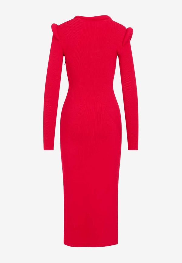 فستان ألكسندر ماكوين فيسكوز - أحمر ويلزي - 6040 أحمر ويلزي