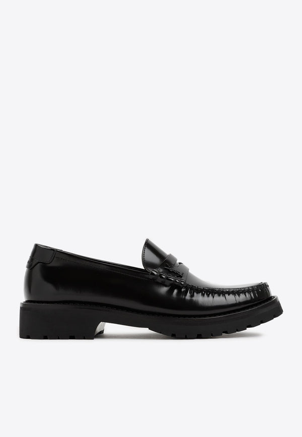 Chunky Penny Leather Loafers