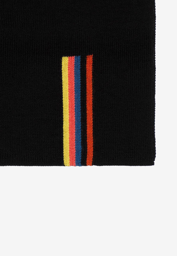 Artist Stripe Wool Scarf