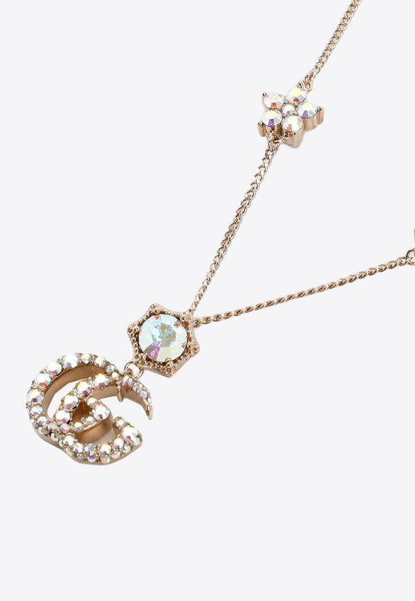 Crystal-Embellished GG Necklace