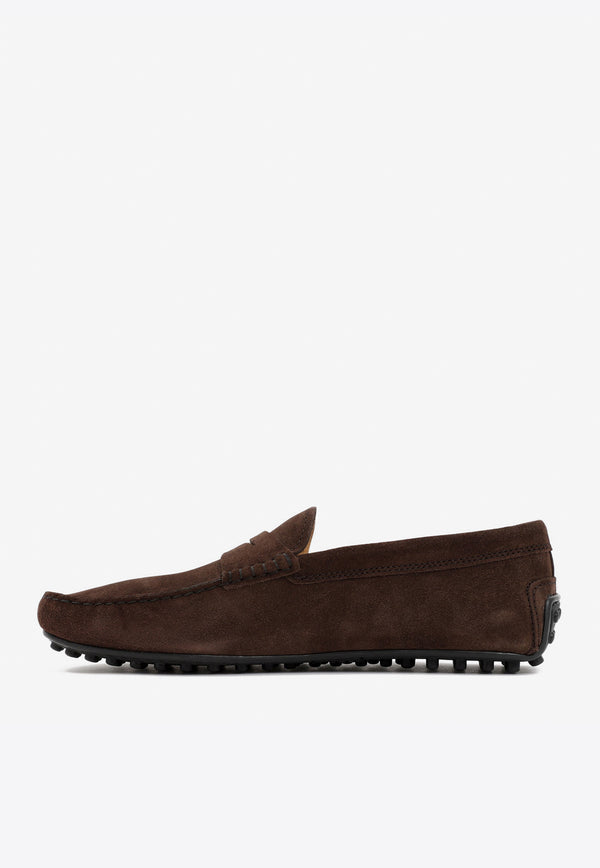 Gommino Penny Loafers in Suede Leather