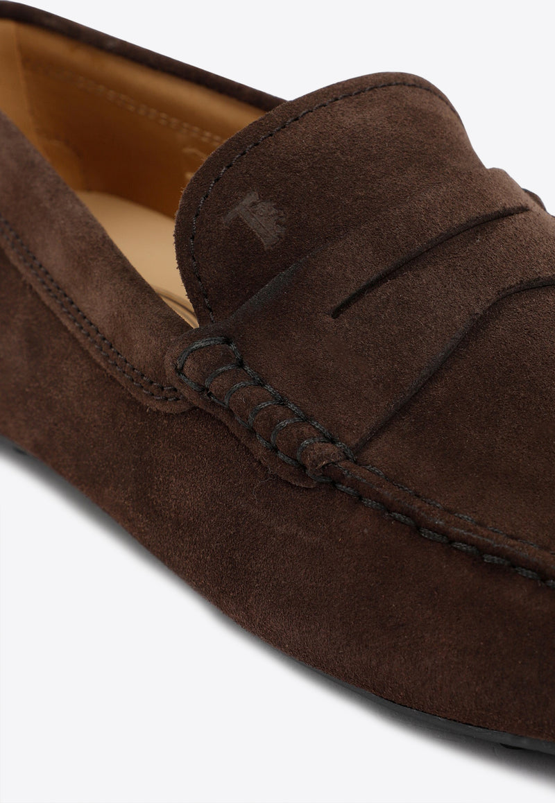 Gommino Penny Loafers in Suede Leather