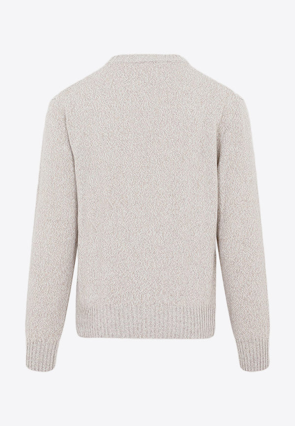 Logo Sweater in Cashmere and Wool