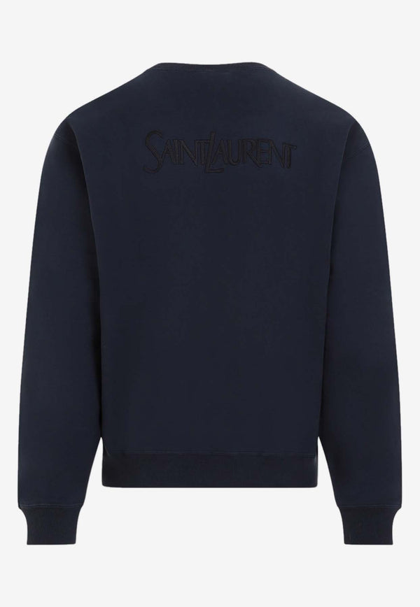 Logo-Embroidered Pullover Sweatshirt