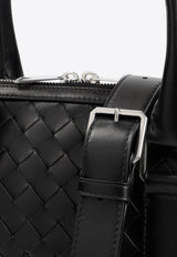 Slim Intrecciato Leather Briefcase