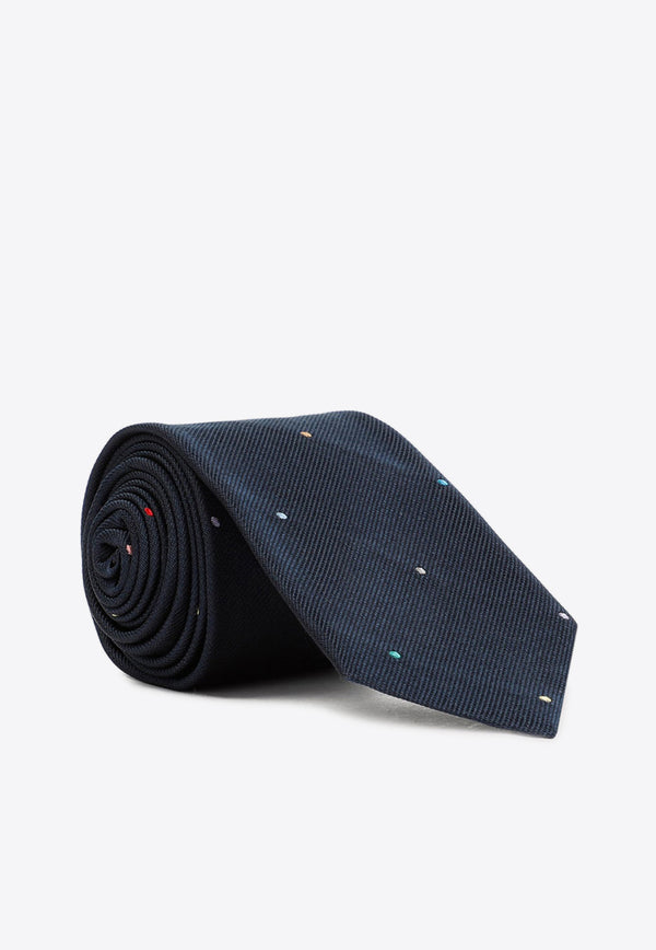 ربطة عنق حريرية منقطة صغيرة