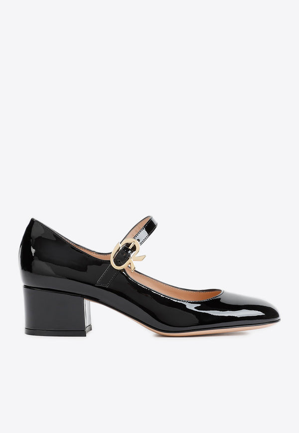 Mary Ribbon 40 Pumps in Patent Leather