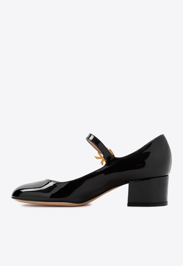 Mary Ribbon 40 Pumps in Patent Leather