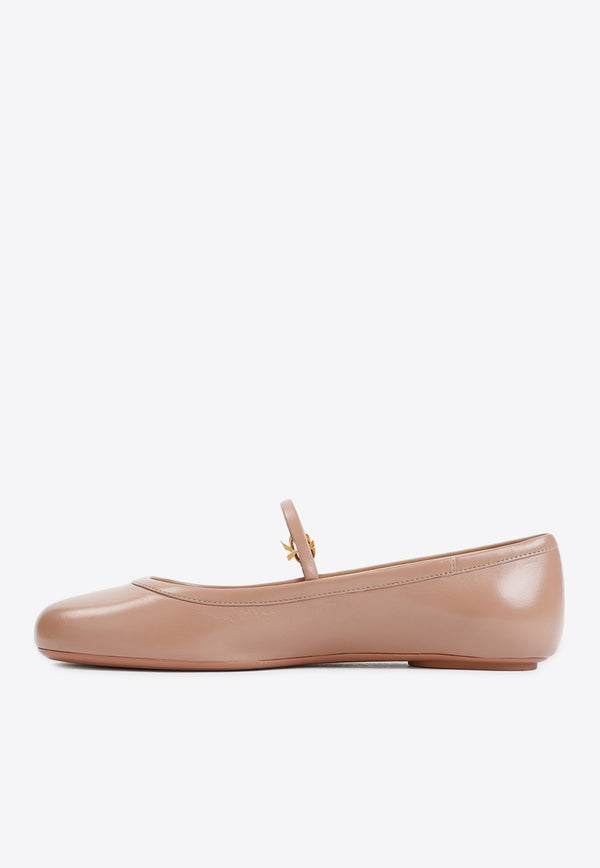 Ballet Flats in Nappa Leather