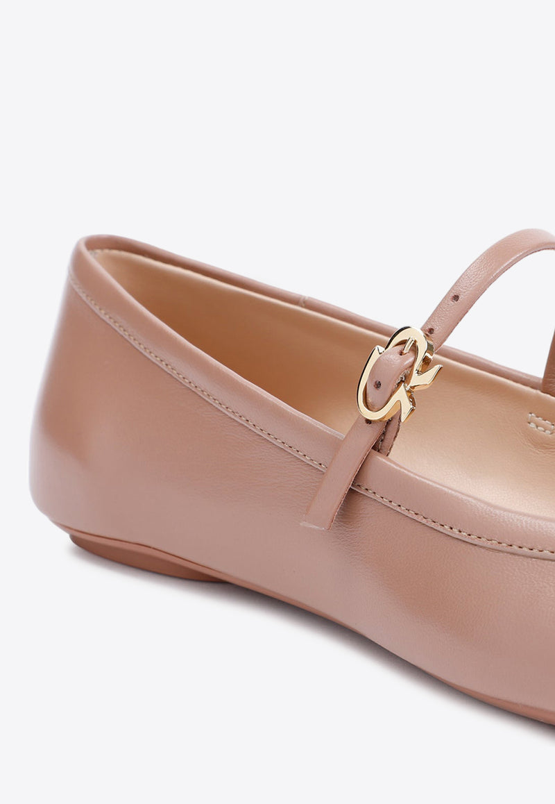 Ballet Flats in Nappa Leather