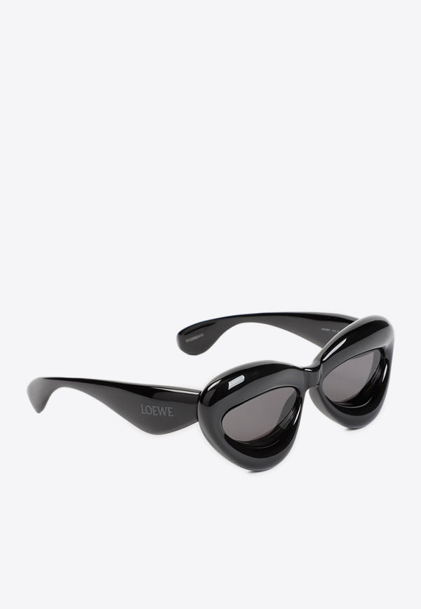 Inflated Cat-Eye Sunglasses