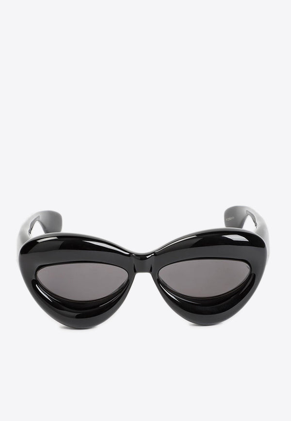 Inflated Cat-Eye Sunglasses