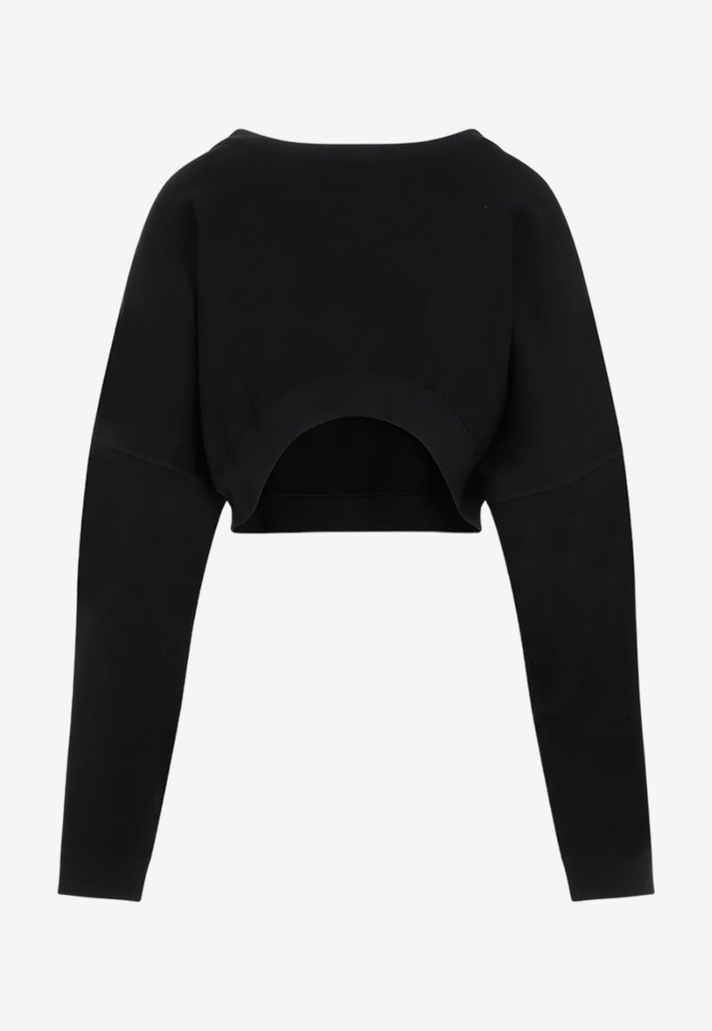 Wide-Sleeve Pullover Sweatshirt