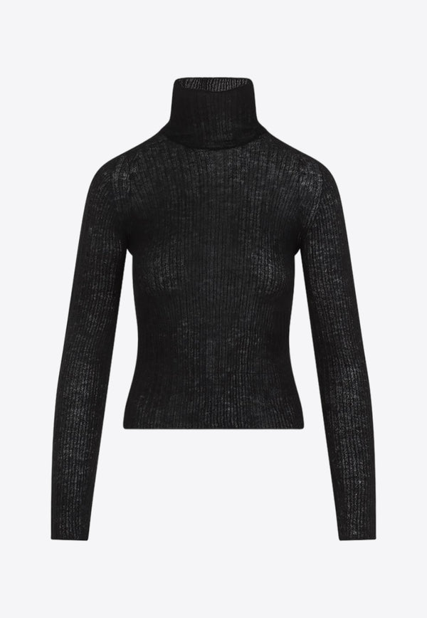 Turtleneck Mohair-Blend Sweater