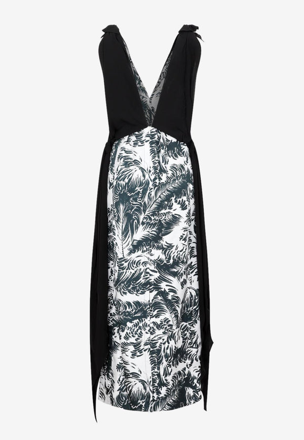 Printed Sleeveless Maxi Dress