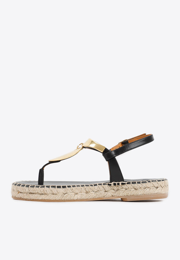 Pema Flat Sandals in Leather