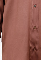 Brunello Cucinelli Button Up Silk Shirt 42238561124533 MPC59RH136 C8645 PALISSANDRO