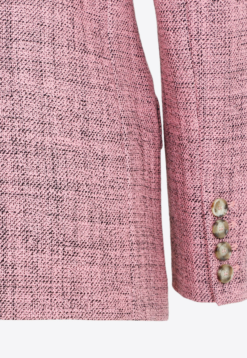 Boucle Single-Breasted Wool Blazer