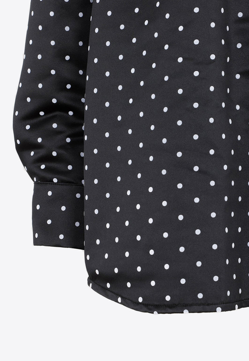 Polka-Dot Long-Sleeved Shirt