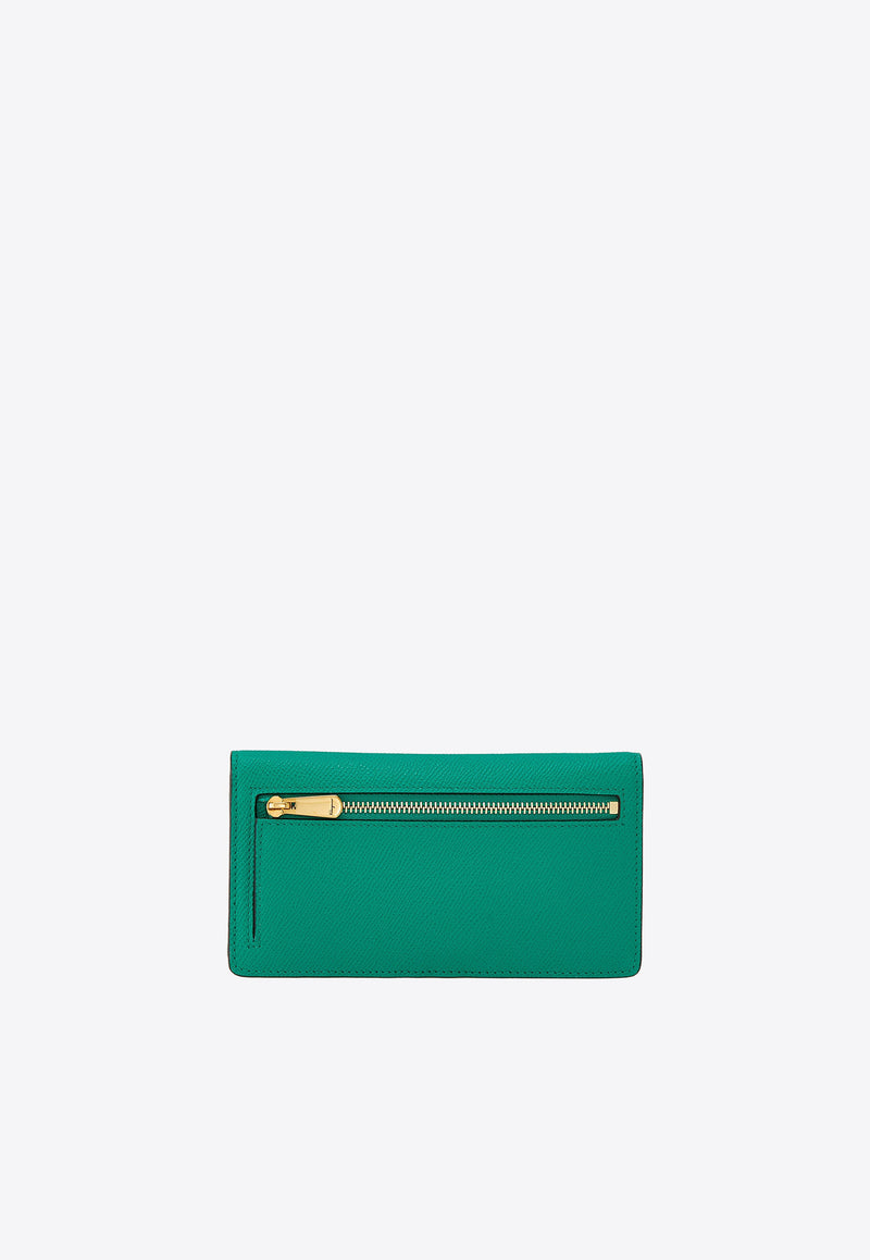 Salvatore Ferragamo Gancini Continental Wallet Green 22D779 153 758493 EMERALD