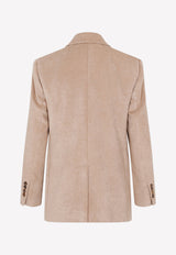 Brunello Cucinelli Peak lapeled Double breasted Jacket 42241721827509 MD514234P C8642 ALMOND BUTTER