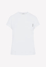 Brunello Cucinelli Crewneck Short sleeved T shirt 42241733198005 MPT18BB300 C159 BIANCO