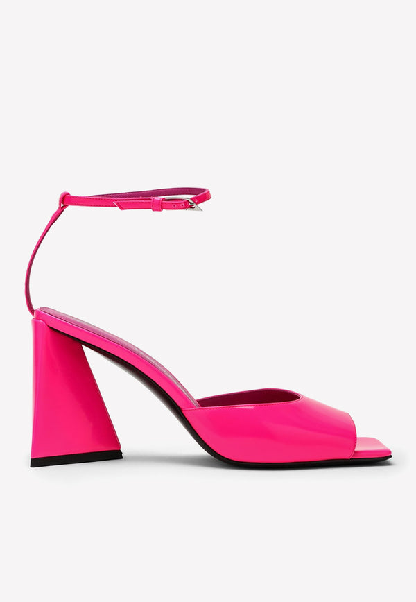 The Attico Piper 95 Block-Heel Sandals Pink 231WS599E056/M