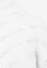 Turtleneck Logo-Print Sweater