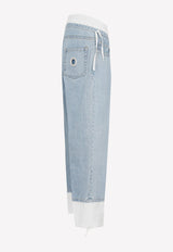 Straight-Leg Cropped Jeans