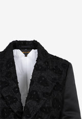Single-Breasted Embroidered Blazer