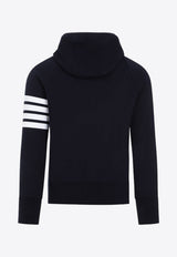 4-Bar Zip-Up Hooded Sweatshirt