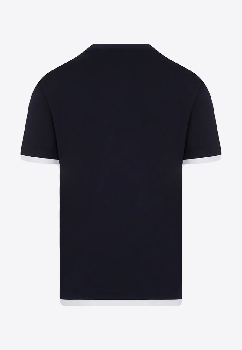Logo-Embroidered Layered T-shirt