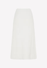 Chloé Crochet Midi Skirt in Cashmere 42300957065397 C22AMJ02555 109 WHITE POWDER