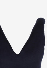 Bottega Veneta Sleeveless Midi Dress in Wool 42478297678005 708431.VKUS0 4157 ABYSS MELANGE