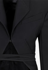 Mugler Sculpted Cropped Jacket  22S1VE0360182 1999 BLACK