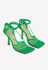 Bottega Veneta 90 Stretch Mesh Pumps 42492327002293 651388.VBSD3 3730 GRASS