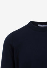 Fine-Knit Logo-Patch Sweater
