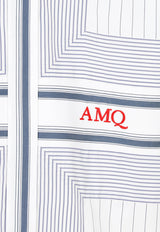 Logo Embroidered Stripe Shirt