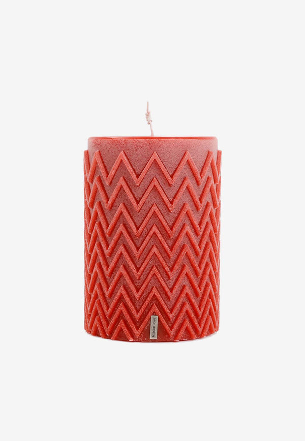 Missoni Home Chevron Embossed Candle 42405454774453 1K4OG99004 56 RED