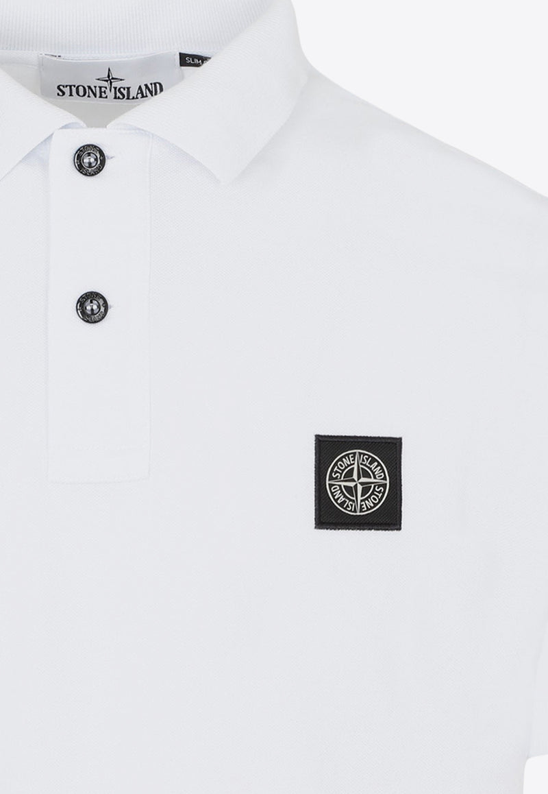 Compass-Patch Polo T-shirt