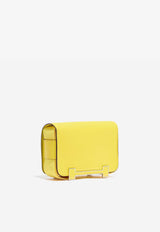 Geta Shoulder Bag in Jaune Citron and New Lime Chèvre Mysore with Palladium Hardware