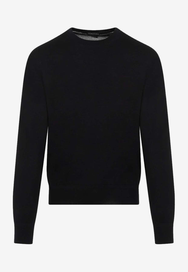 Cashmere-Silk Crewneck Sweater