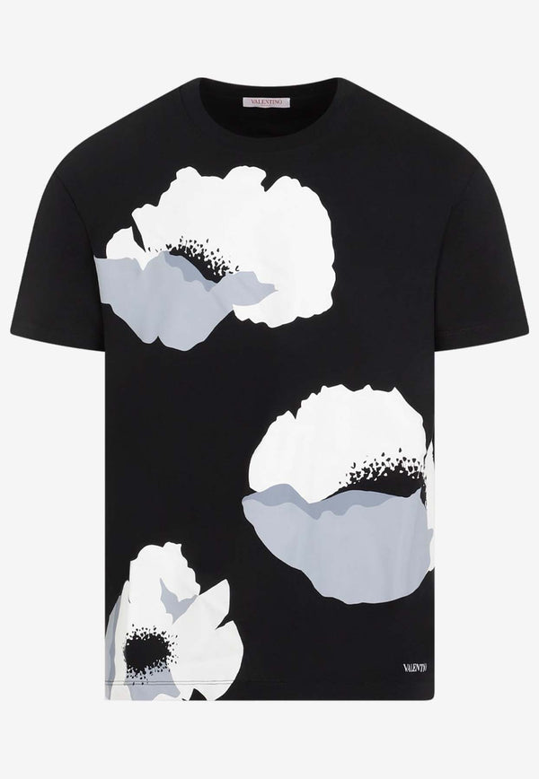 Floral-Print Crewneck T-shirt